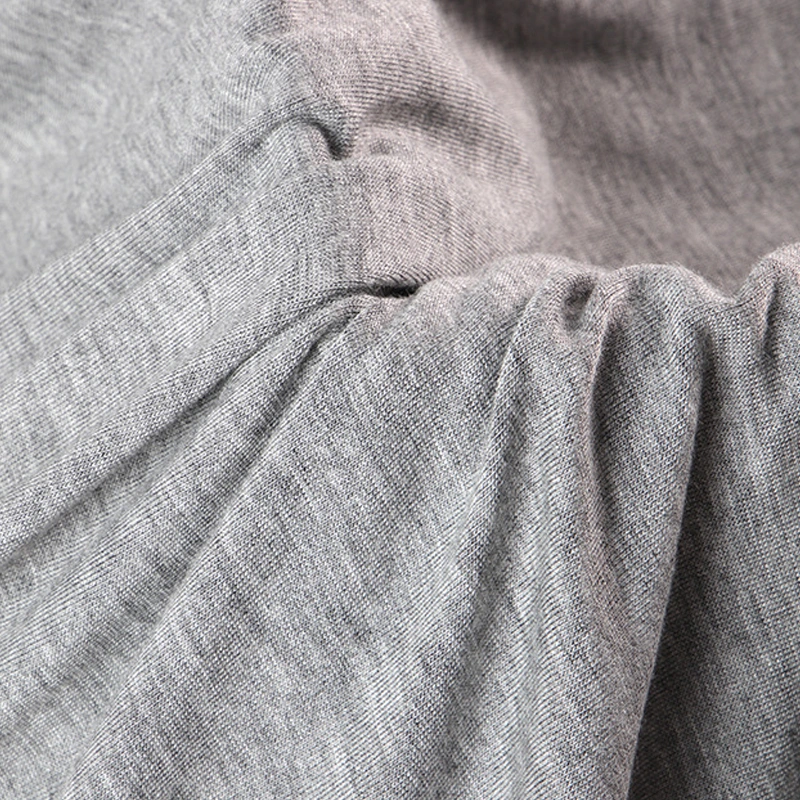 Anti-Bacterial Knit Single Merino Plain Dyed 90%Bamboo 10%Wool Bamboo Jersey Fabric Gray White for Underwear