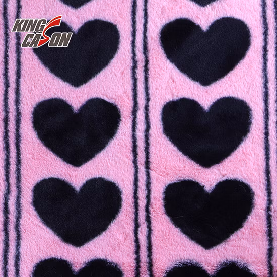 Tessuto in pelliccia sintetica di lusso accoppiato di lusso Kingcason in poliestere ODM/OEM per cappotto