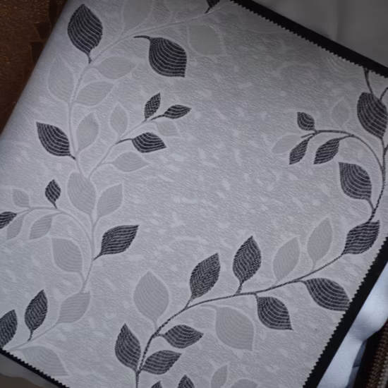 Vendite calde di alta qualità prodotto cortinas per la casa modello hojitas tessuto per tende jacquard 100% poliestere