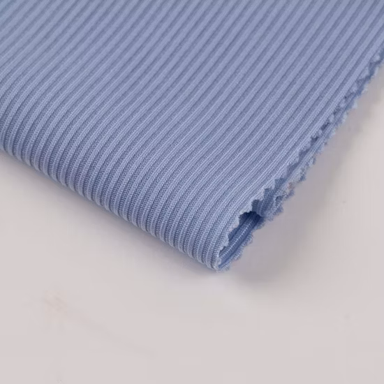 Poliestere Spandex Rib Heather spazzolato 220GSM per tessuti per indumenti