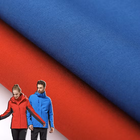 100% poliestere 100d tessuto elasticizzato a 4 vie tessuto in pile polare accoppiato tessuto softshell in pile laminato per abbigliamento da esterno cappotti invernali piumini