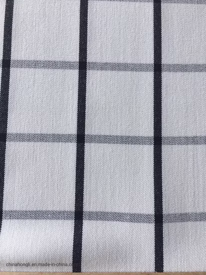 Personalizzazione del tessuto Tr Check con filato di rayon cationico