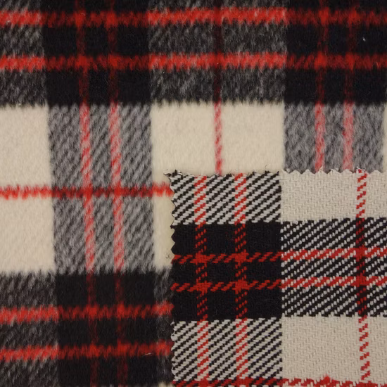 Tessuto jacquard con struttura a piccoli quadretti in cotone spandex moda stagione invernale